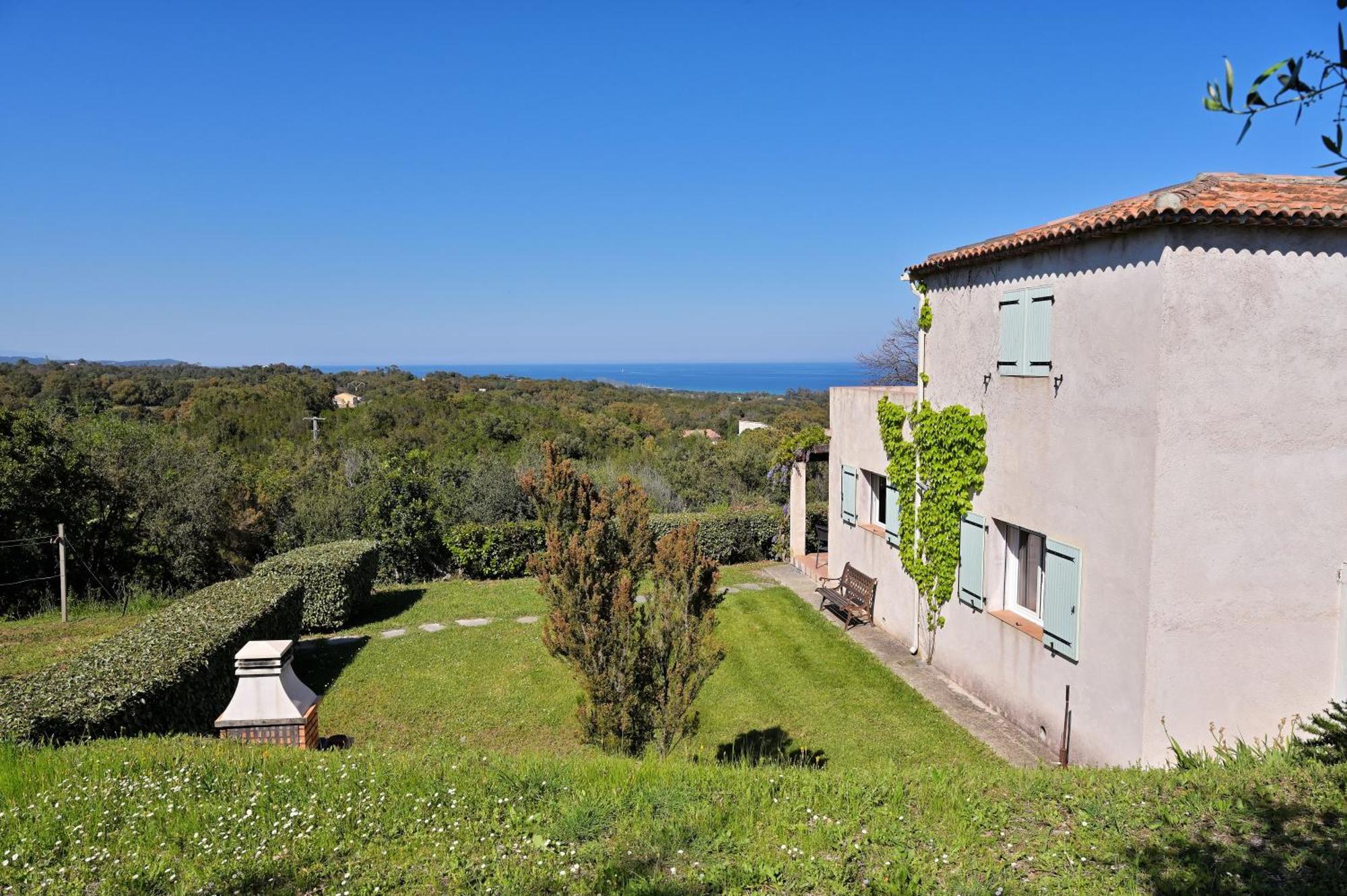 Domaine Punta Della Guardia Villa Vue Mer Dans Nature Protegee, Plage A 1,5 Km 세르비온 외부 사진